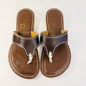 Kino Dark Brown Leather Sandals